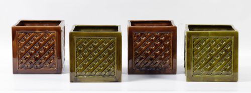 Cuatro jardineras de cerámica, Valencia, años 60