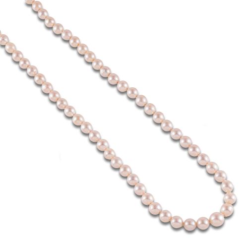 COLLAR DE PERLAS, CIERRE EN ORO CON PIEDRA DURA