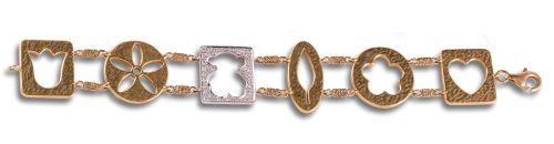 BRAZALETE TOUS DE DIAMANTES EN ORO BICOLOR