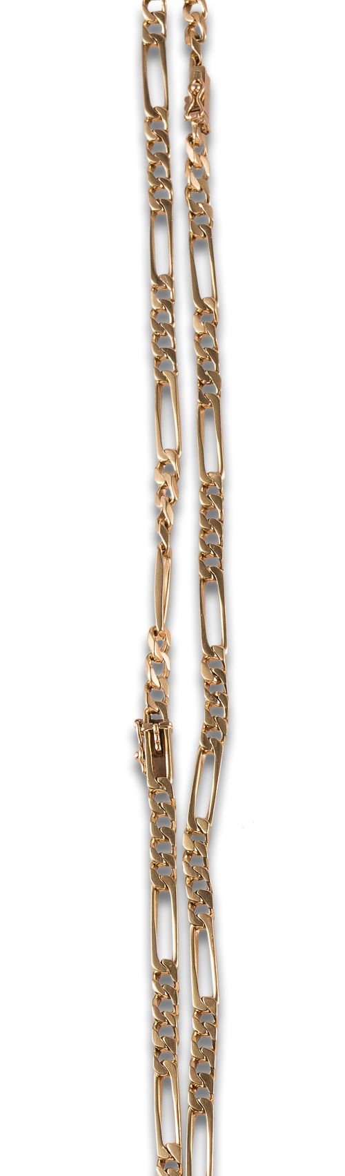 CADENA BARBADA, AÑOS 80, DE ORO AMARILLO