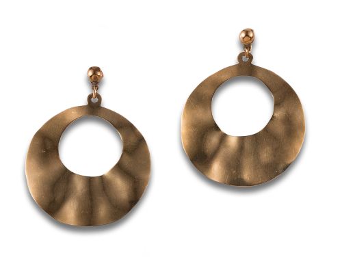 PENDIENTES LARGOS, AÑOS 80, DE ORO AMARILLO