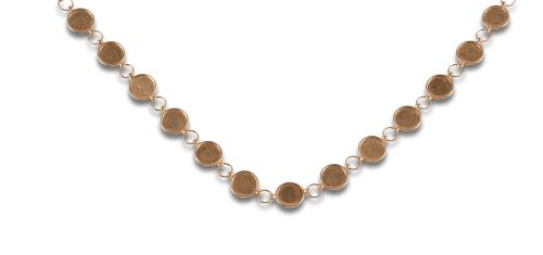 COLLAR DE ORO CON SÍMIL MONEDAITAS