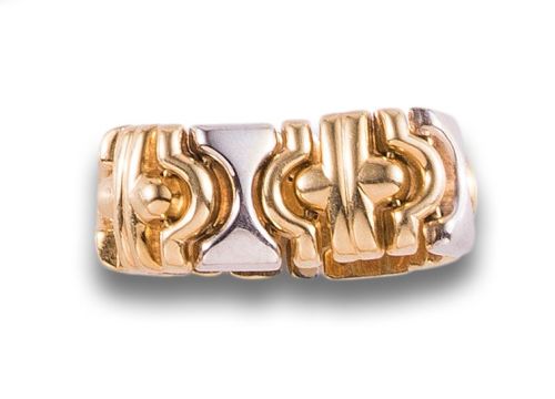 SORTIJA ARTICULADA, AÑOS 80, DE ORO