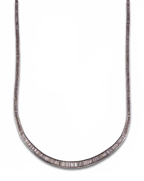 GARGANTILLA DE DIAMANTES, EN PLATINO