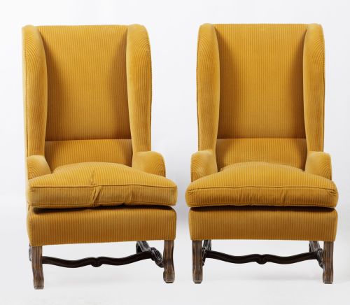 Pareja de butacas de estilo Luis XIV, Valenti, España, med.