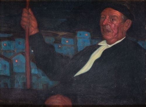 VALENTÍN DE ZUBIAURRE, "Tipo vasco", Óleo sobre lienzo