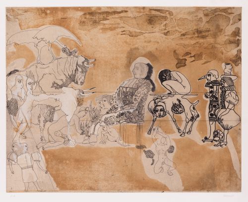 JORGE CASTILLO, "Tauromaquia", 1978, Aguafuerte sobre papel