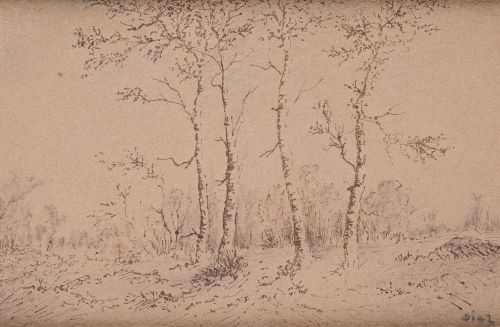 ESCUELA FRANCESA, FRENCH SCHOOL (19TH CENTURY) "Landscape"
