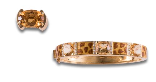 SORTIJA EN ORO CON CITRINO