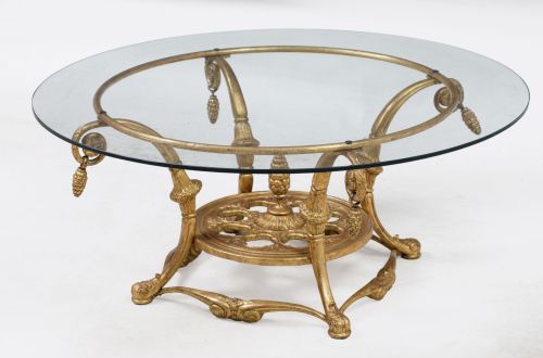 Mesa de café circular, S. XX