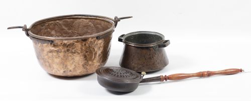 Recipiente de cobre y hierro, España, pps. S. XX