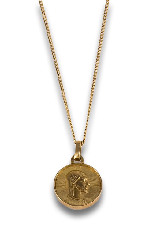 COLGANTE MEDALLA EN ORO AMARILLO