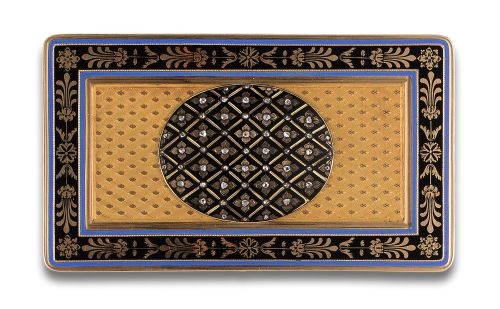 CAJE DE RAPÉ DE ESTILO IMPERIO CA. 1809-1819 EN ORO, ESMALT