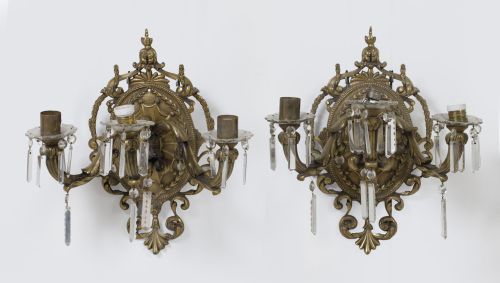 Pareja de apliques siguiendo modelos del S. XIX