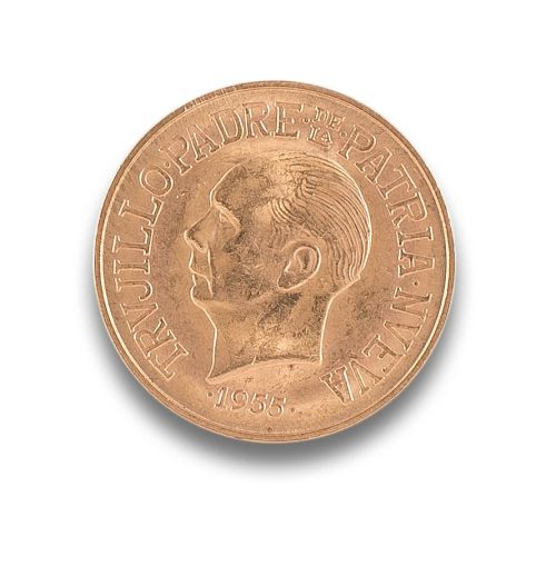 MONEDA DE 30 PESOS DE RUPÚBLICA DOMINICANA DE 1955