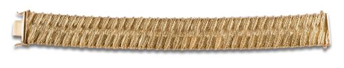 PULSERA ANCHA, AÑOS 70, DE ORO AMARILLO