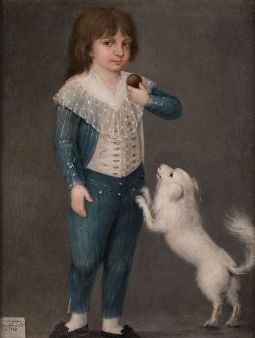 ESCUELA ESPAÑOLA , "Retrato del niño Lorenzo García y Murvi