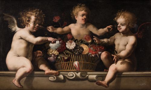 ASTOLFO PETRAZZI Siena, Italy (1580) / (1653)"Three Cheru