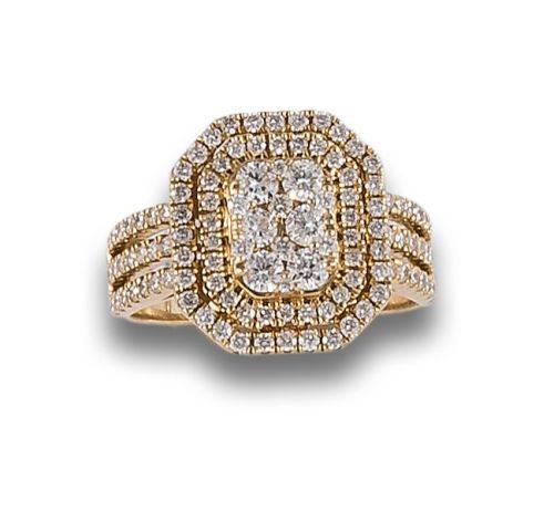 DIAMOND RING, IN YELLOW GOLD