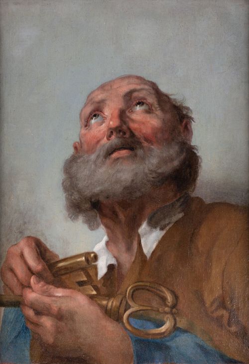 ATRIBUIDO A GIOVANNI BATTISTA PIAZZETTA, "San Pedro apóstol