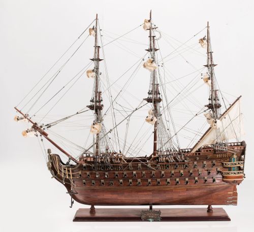 Maqueta del navio de línea, de la Marine Royale Française,