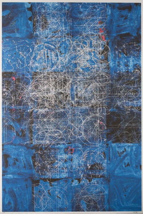 JOSÉ LUIS ALEXANCO, "Sin título", Litografía sobre papel pe