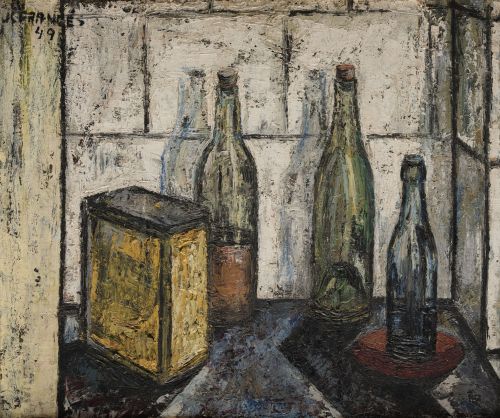 JUANA FRANCES, "Bodegón", 1949, Óleo sobre lienzo