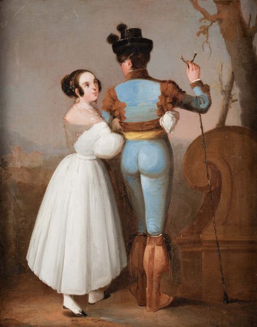 ESCUELA SEVILLANA, "Pareja andaluza"