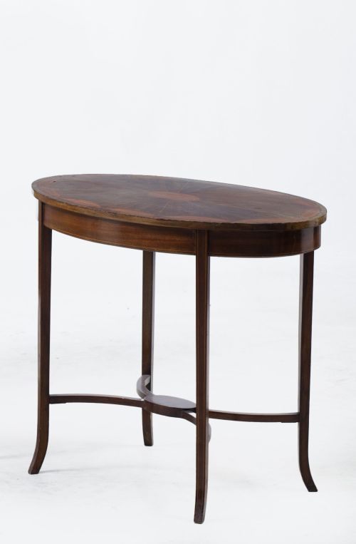 Sheraton style side table, England, 20th century