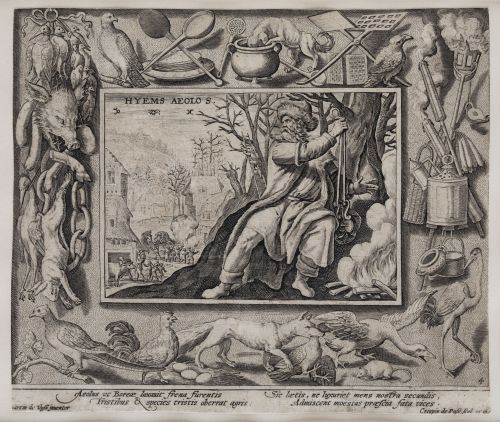 CRISPIJN VAN DE PASSE, "El verano" y "El invierno", Grabado