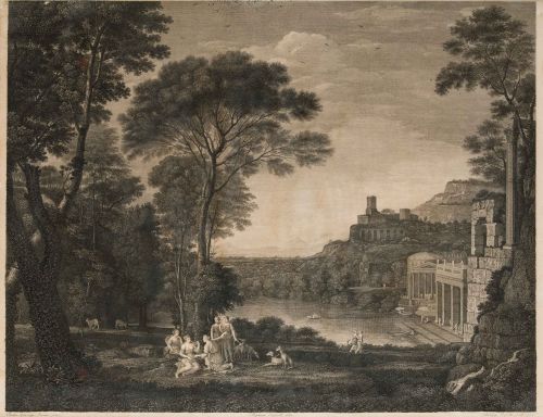 STEFANO TOFANELLI, "Escena pastoral" y "Escena clásica", c.