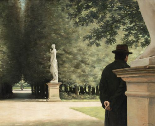 XAVIER SERRA DE RIVERA, "Dans l´allée de la duchese", 1988,