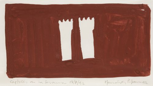 JOAN HERNÁNDEZ PIJUÁN, "Castells de la Serrana", 1992, Goua