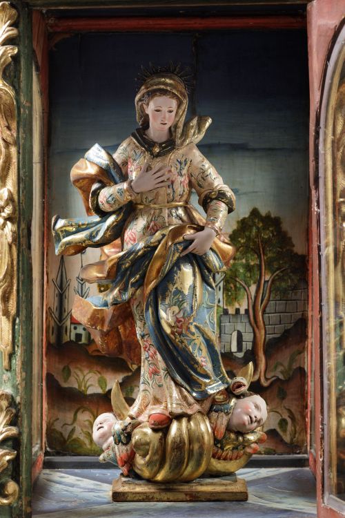 BERNARDO DE LEGARDA, "Inmaculada", Escultura de madera tall