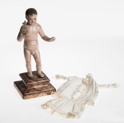 ESCUELA GRANADINA S.XVIII, "Niño Jesús bendiciendo el mundo