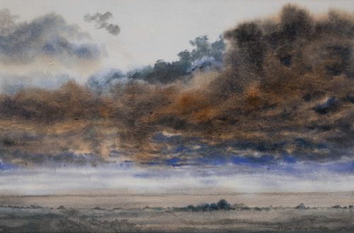 RICARDO  ÁLVAREZ MARTÍN, "Paisaje", 2023, Acuarela sobre