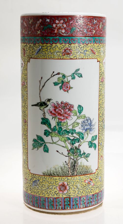 Paragüero de porcelana, China, S. XX