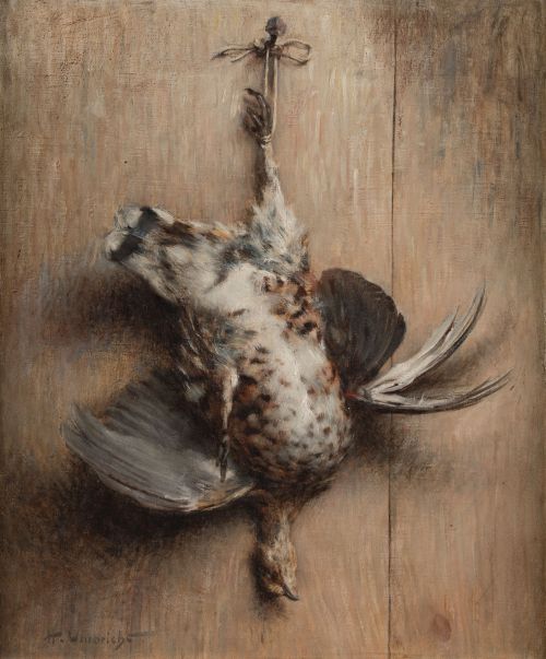 HONORÉ-LOUIS UMBRICHT, "Ave", Óleo sobre lienzo