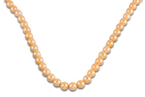 COLLAR DE PERLAS CULTIVADAS, CIERRE EN PLATA