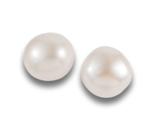 PENDIENTES DE PERLAS CULTIVADAS, EN PLATA