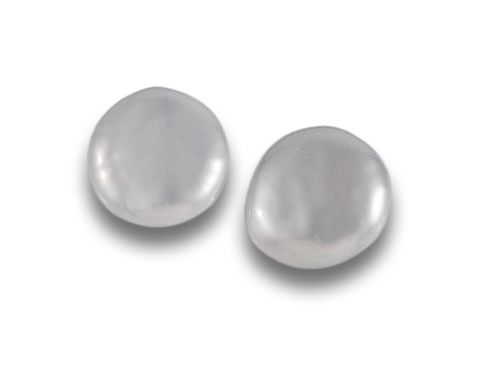 PENDIENTES DE PERLAS CULTIVADAS, EN PLATA