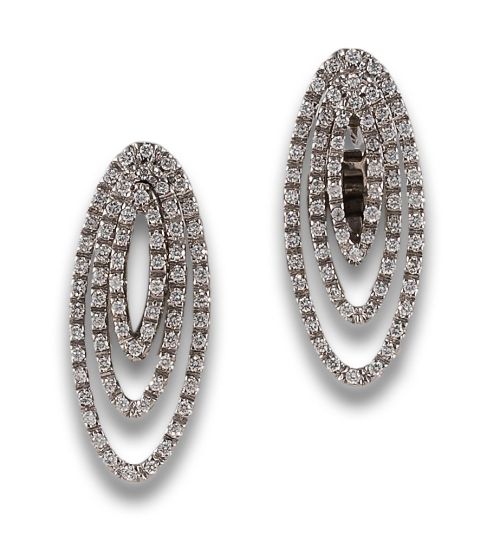 PENDIENTES EN ORO Y DIAMANTES