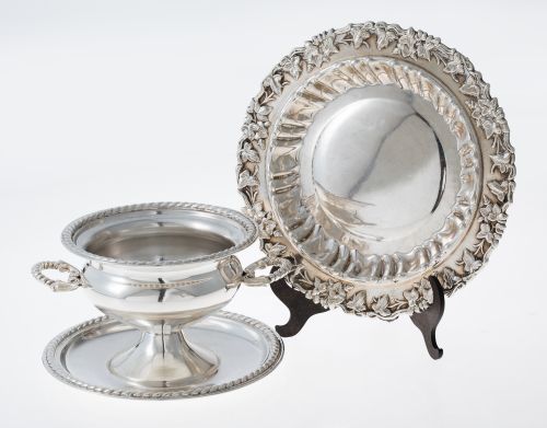 Plato de plata española ley 916, S. XX