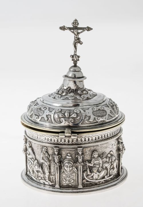 Píxide de plata, España, ffs.S.XVI - S.XVII