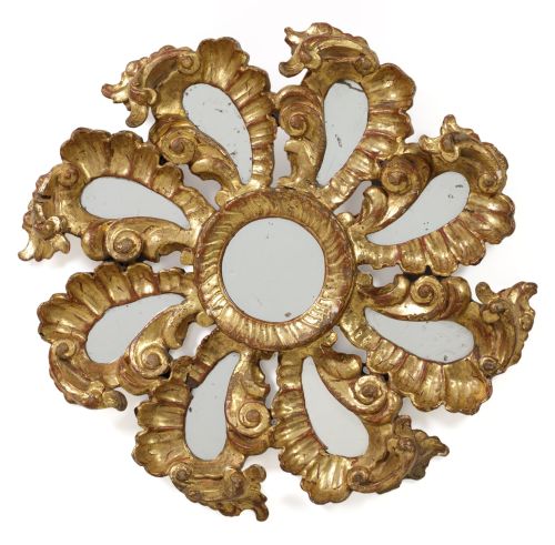 Espejo circular de gusto barroco