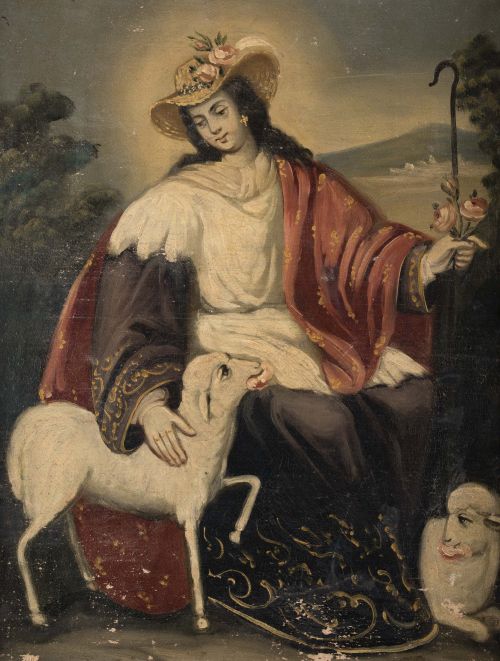 ESCUELA ESPAÑOLA, "La Divina Pastora"