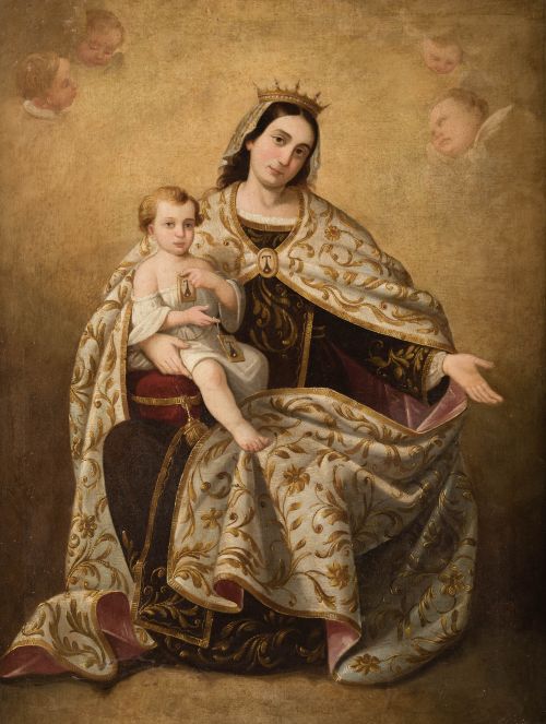 JUAN CABRAL BEJARANO, "Virgen del Carmen", 1866