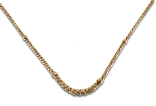 CADENA BARBADA DE ORO AMARILLO