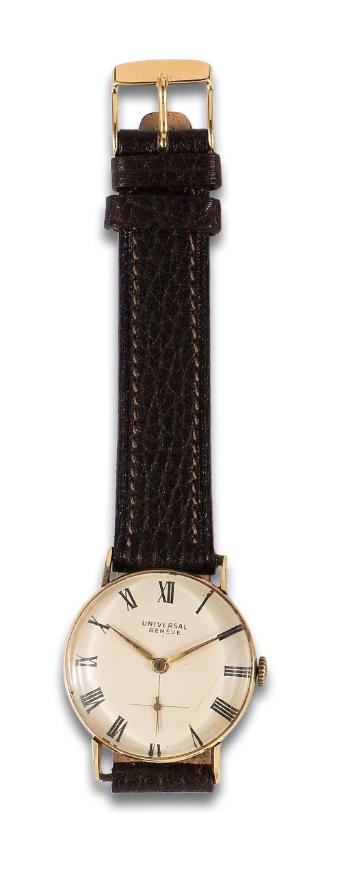 UNIVERSAL GENEVE YELLOW GOLD WRISTWATCH