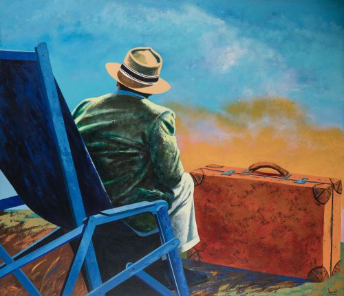 EDUARDO ÚRCULO, "El Australiano", 1991, Óleo sobre lienzo